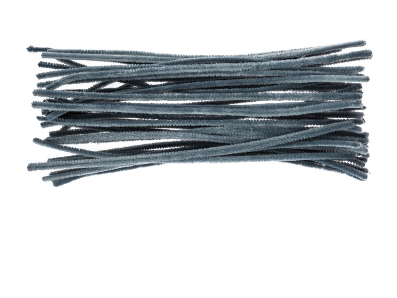 Druciki kreatywne szare 30cm (40szt) DR21 Brewis